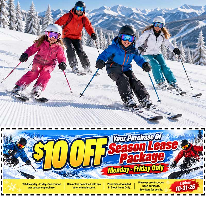 100126 rental family ski board